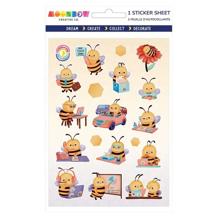 Buzz-iness Hours Glossy Sticker Sheet