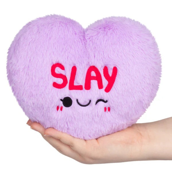 Candy Heart Plush Slay Purple 6"