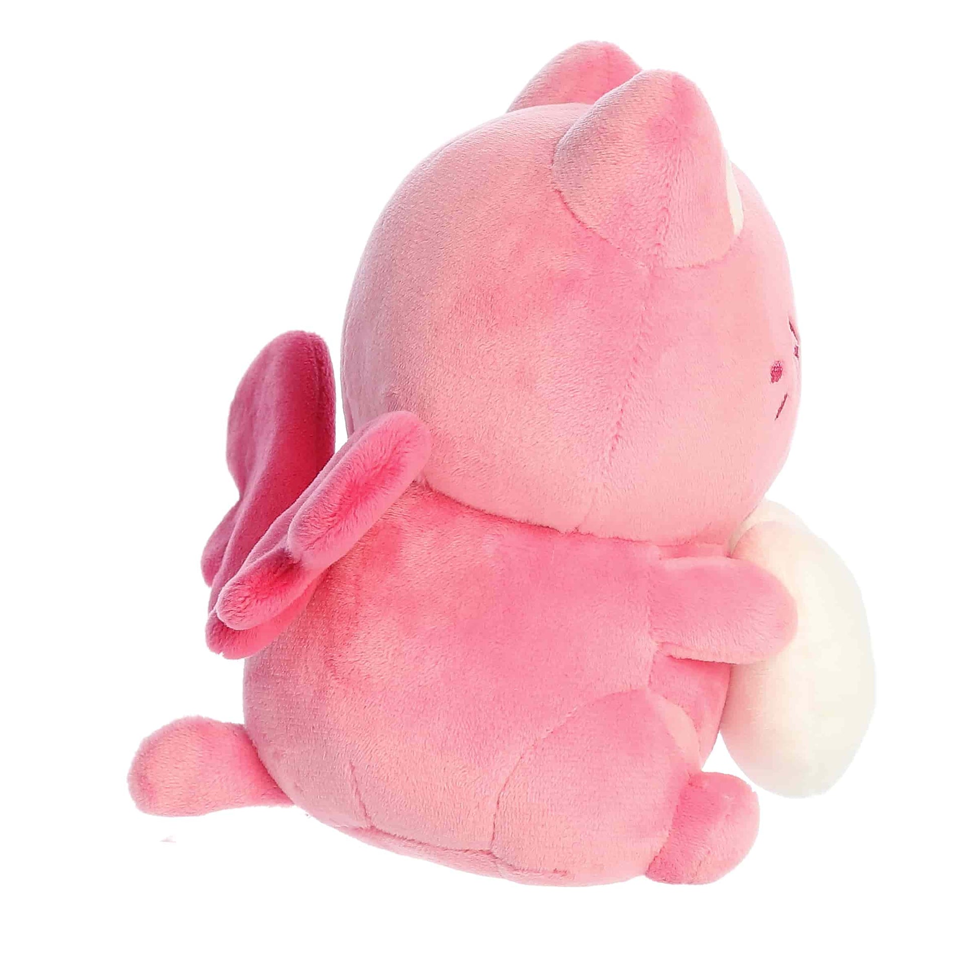 Candy Heart Sitting Dark Pink BFF Meowchi Plush 7" Tasty Peach