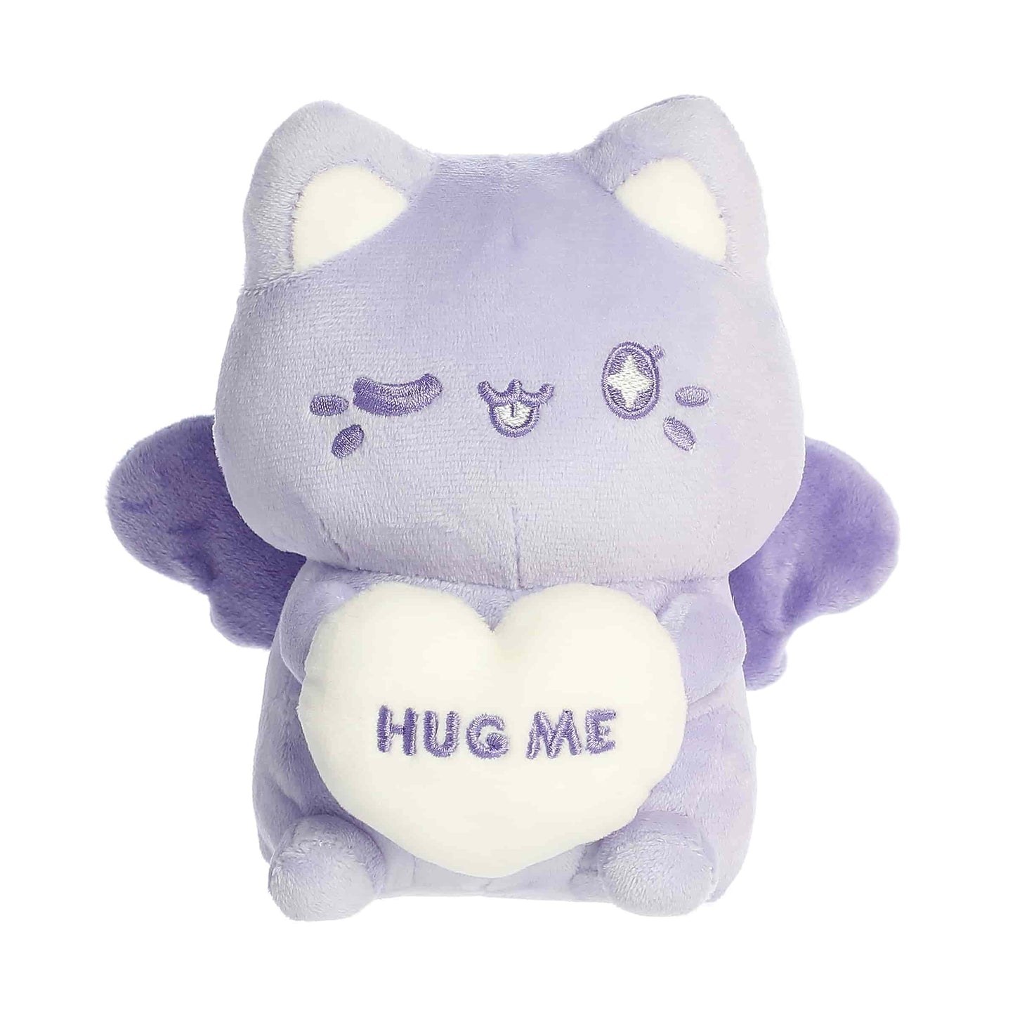 Candy Heart Sitting Lavender Hug Me Meowchi Plush 7" Tasty Peach