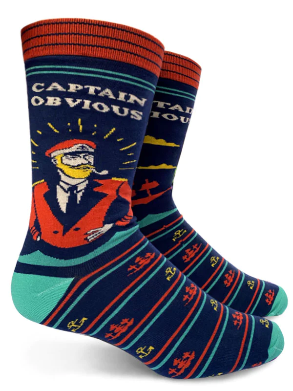 Captain Obvious Men's Socks