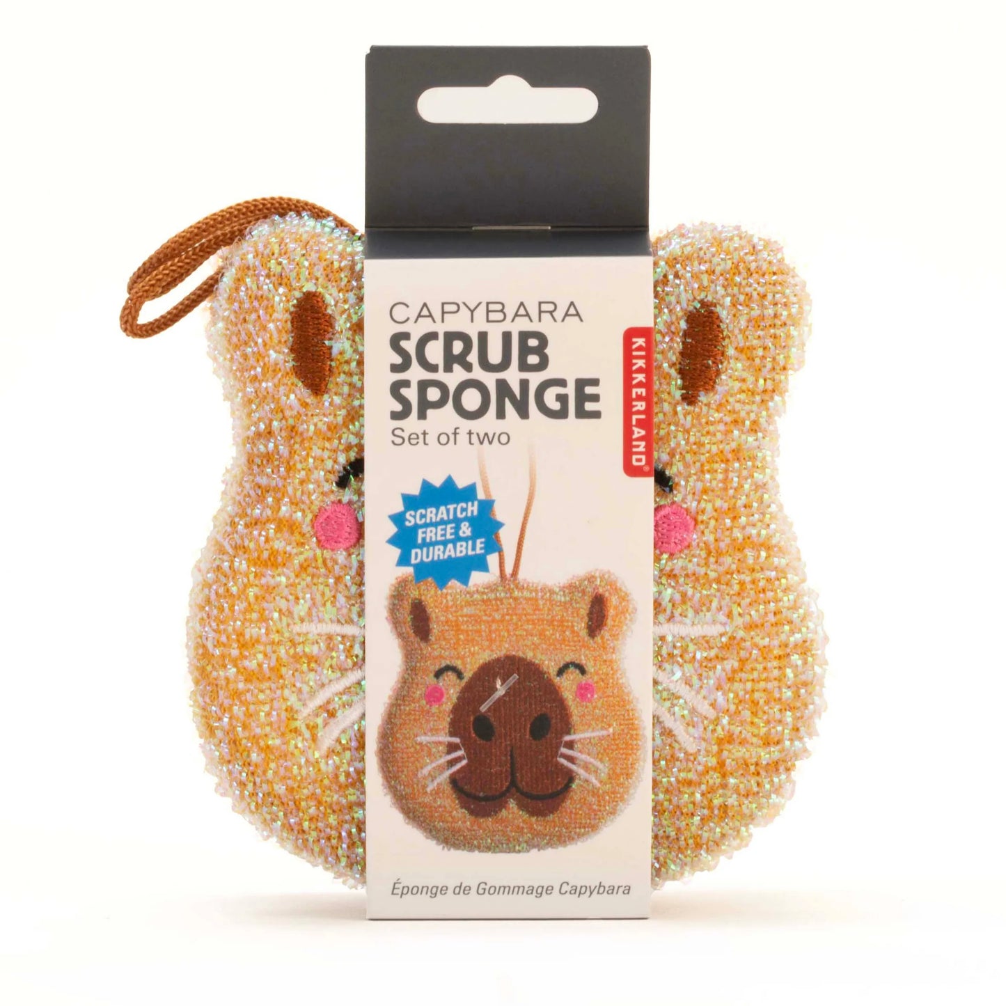 Capybara Scrub Sponge Set Of 2