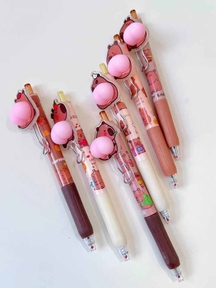 Capybara Squishy Butt Gel Pen