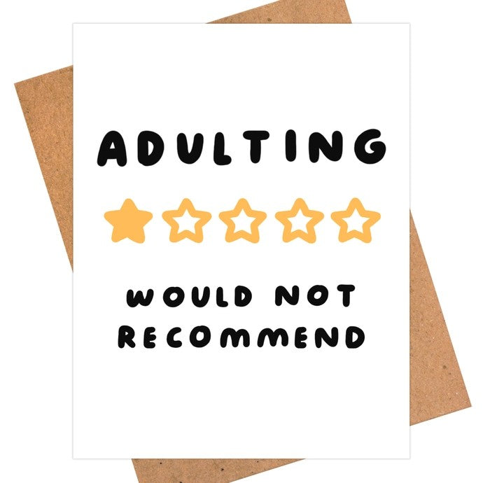 Card Adulting Would Not Recommend
