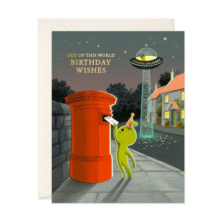 Card Alien Mail Birthday