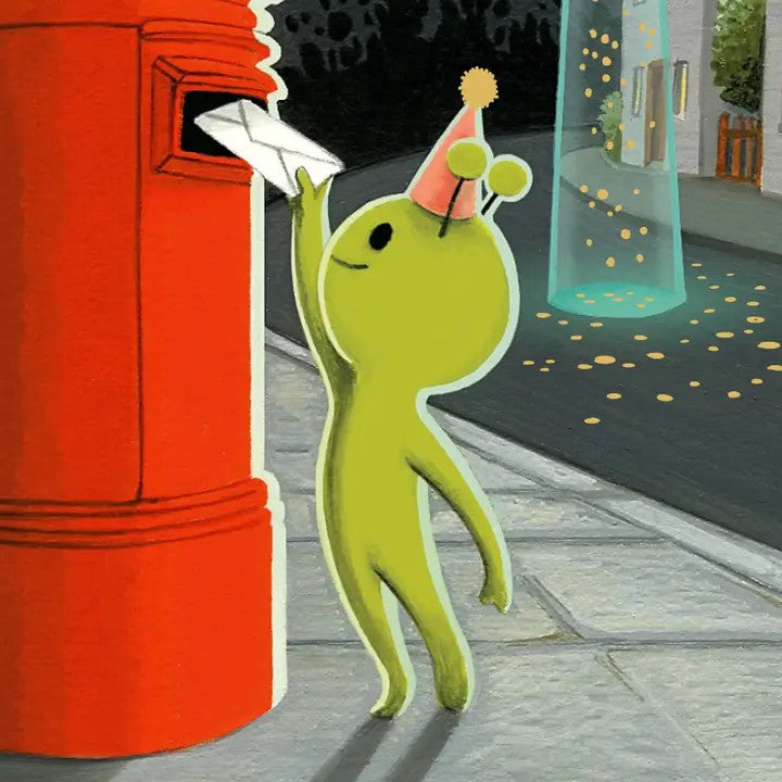 Card Alien Mail Birthday