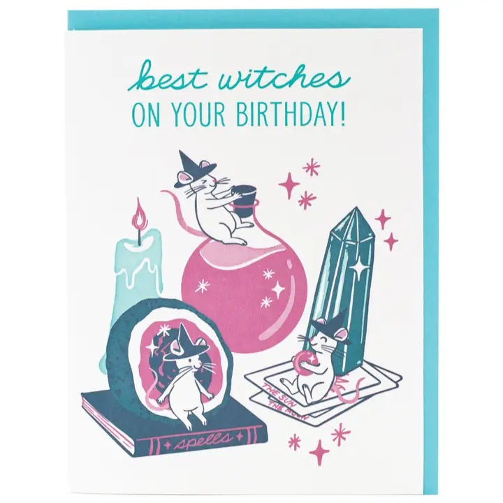 Card Best Witches On Your Birthday
