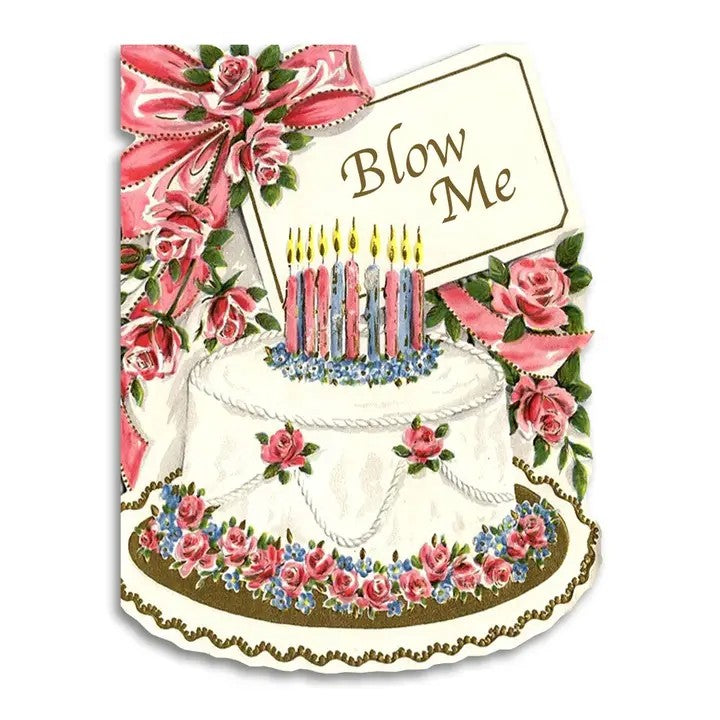 Card Blow Me Birthday