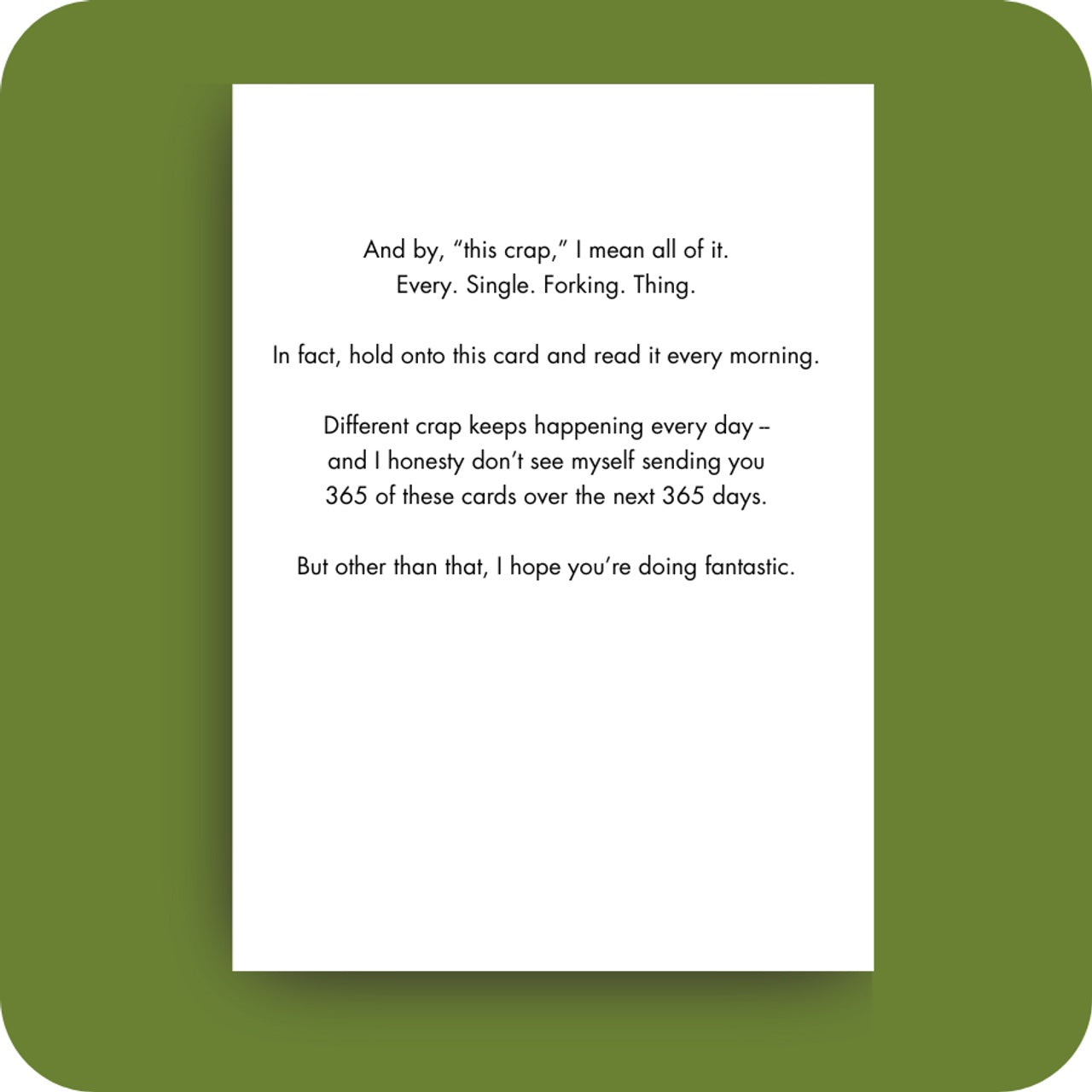 Card Can You Believe This Crap