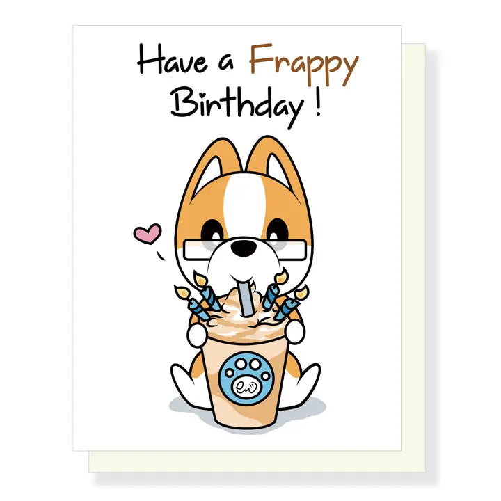 Card Corgi Frappy Birthday
