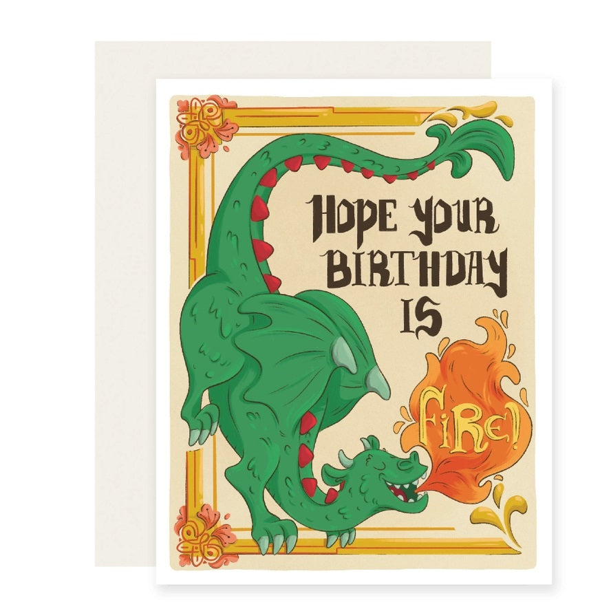 Card Dragon Hope Your Birthday Is Fire
