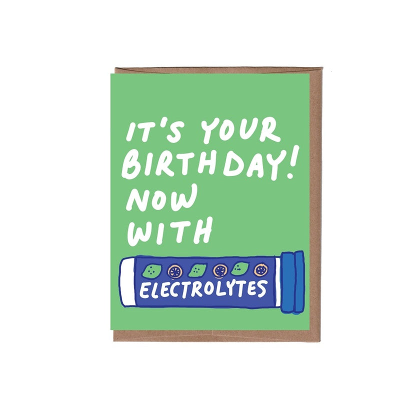 Card Electrolytes Birthday