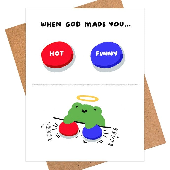 Card God Made You Hot & Funny