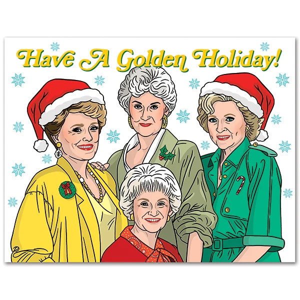 Card Golden Girls Golden Holiday Christmas