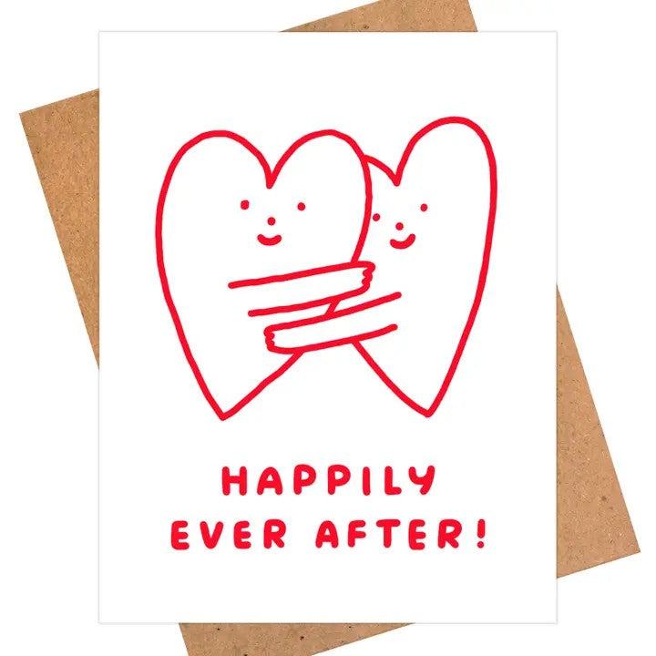 Card Happily Ever After Hearts Wedding