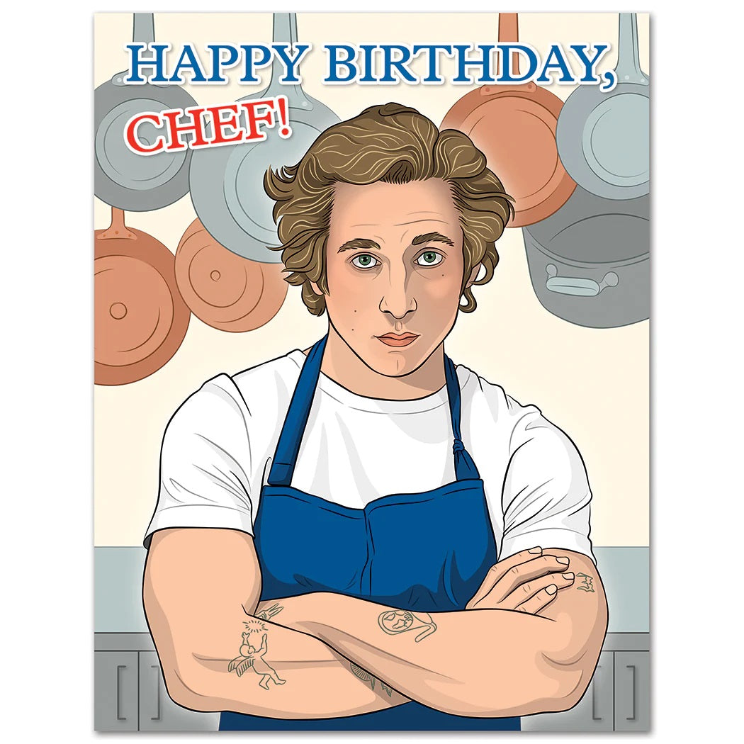 Card Happy Birthday Chef