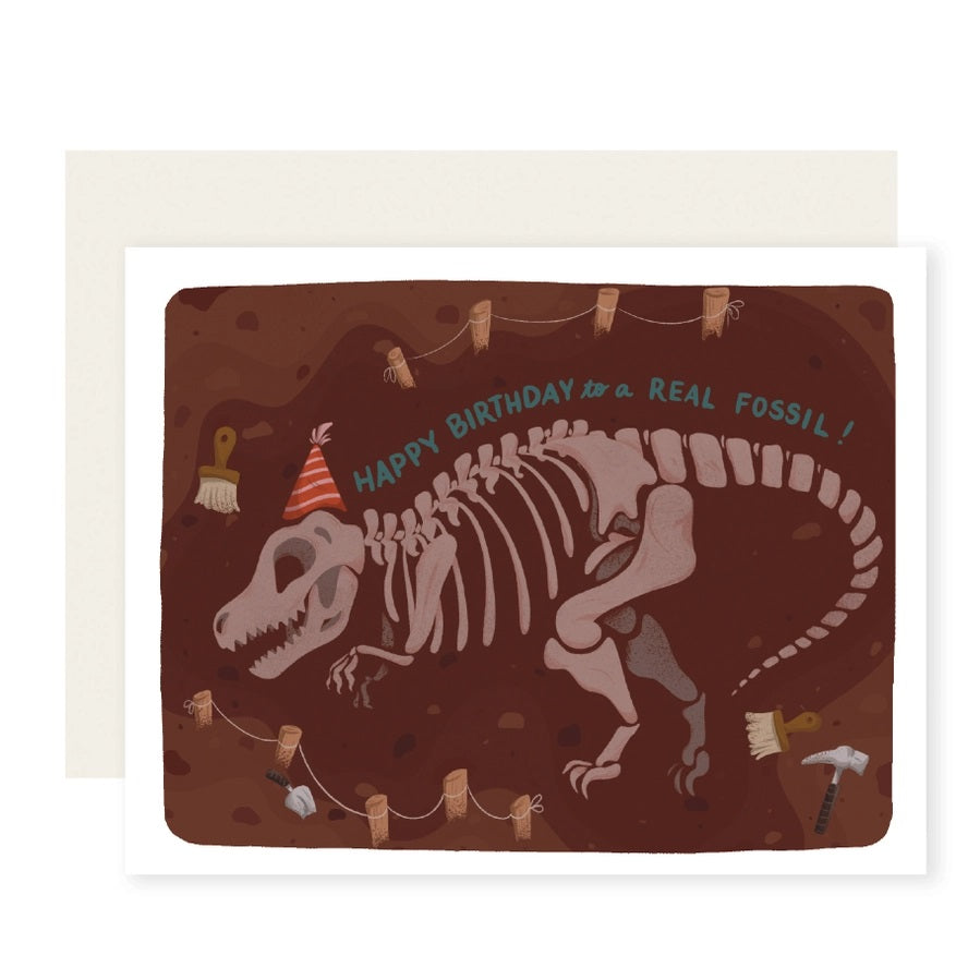 Card Happy Birthday To A Real Fossil