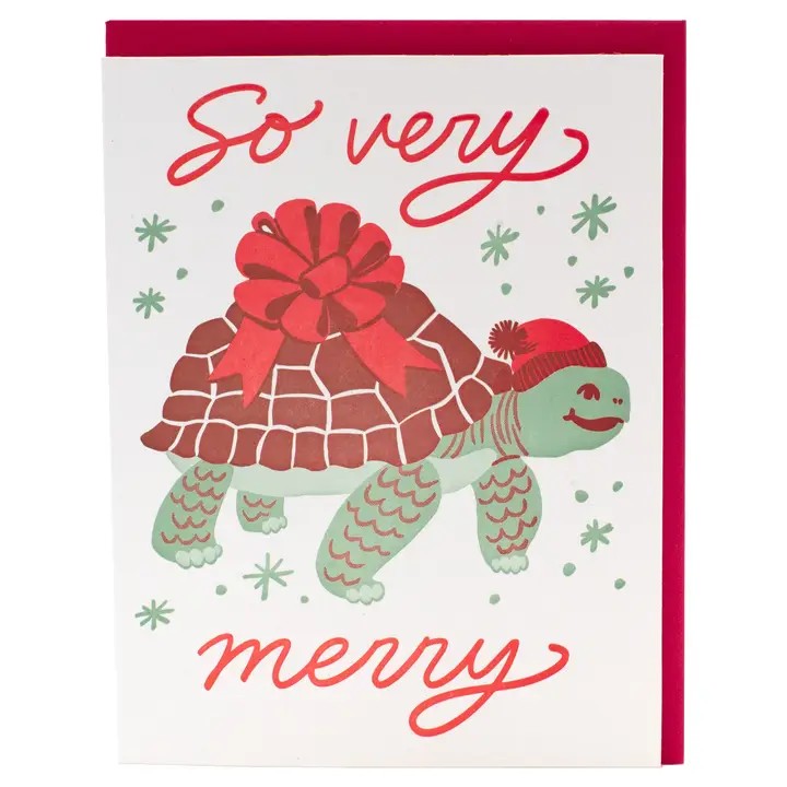 Card Happy Tortoise Holiday