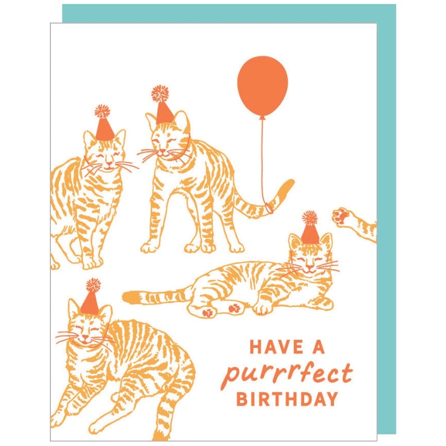 Card Have A Purrrfect Birthday Cat