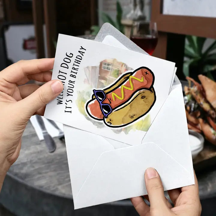 Card Hot Dog It's Your Birthday