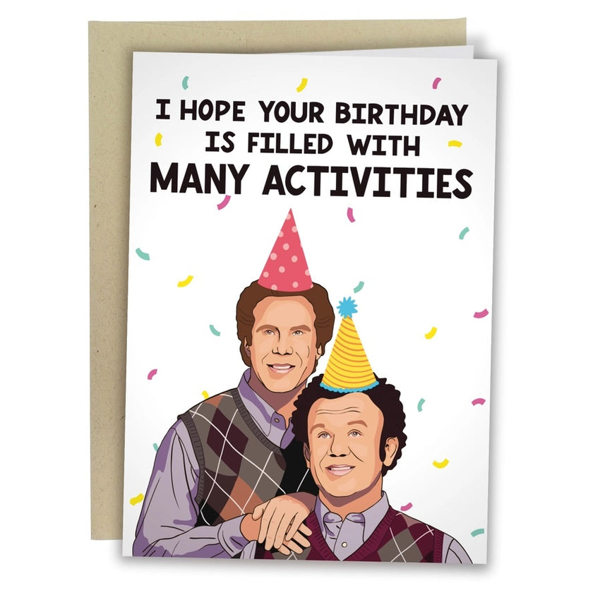 Card I Hope Your Birthday Is Filled With Many Activities