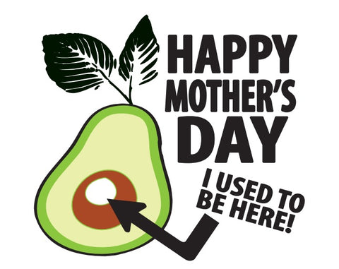 Card I Used To Be Here Avocado Mother's Day