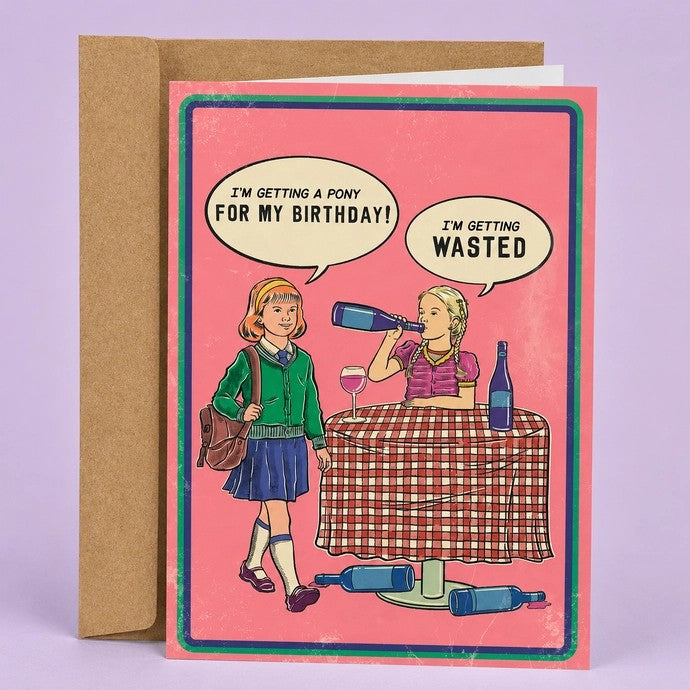 Card I'm Getting Wasted Birthday