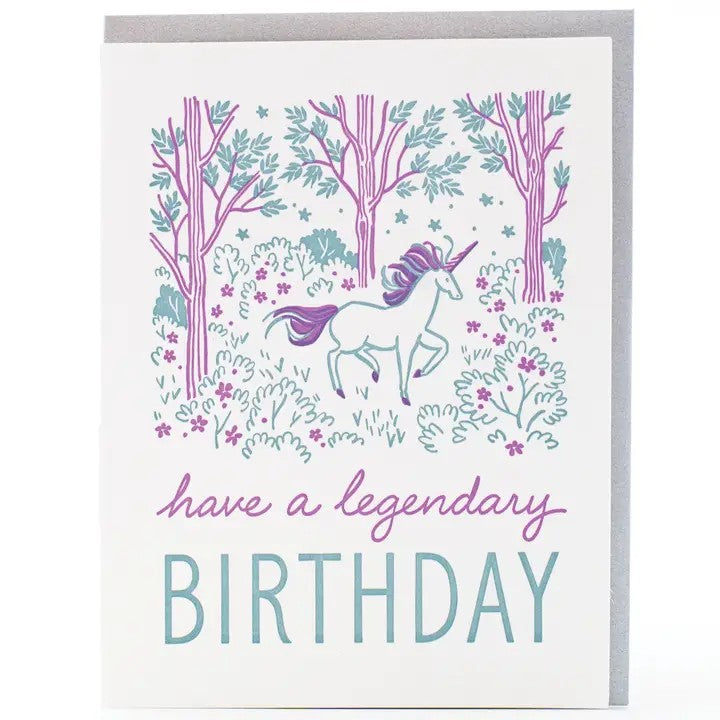 Card Legendary Unicorn Birthday
