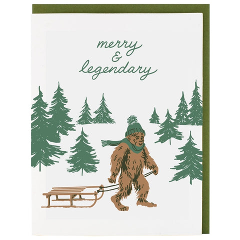 Card Merry Sasquatch Holiday