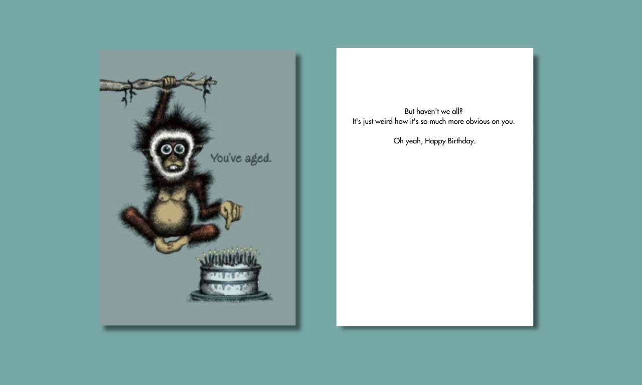 Card Monkey You've Aged Birthday