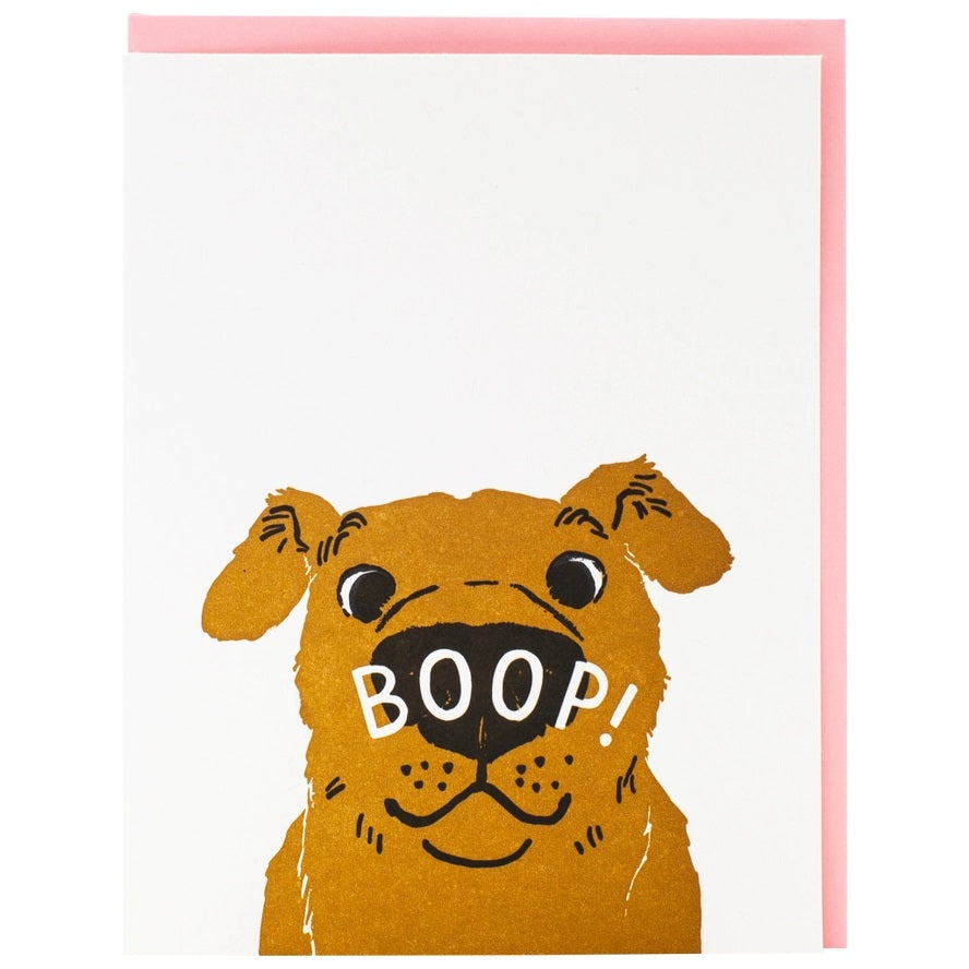 Card Nose Boop Friendship Dog