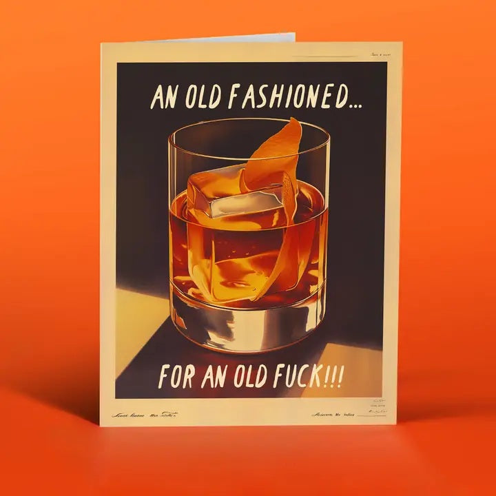 Card Old Fashioned Birthday