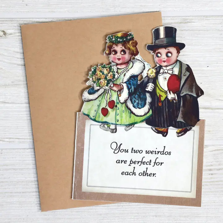 Card Perfect Weirdos Engagement Wedding