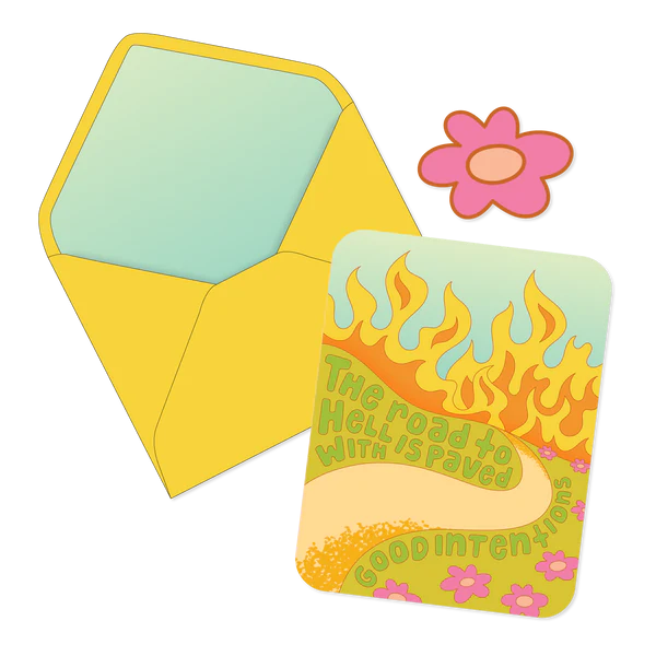 Card Road To Hell Is Paved With Good Intentions