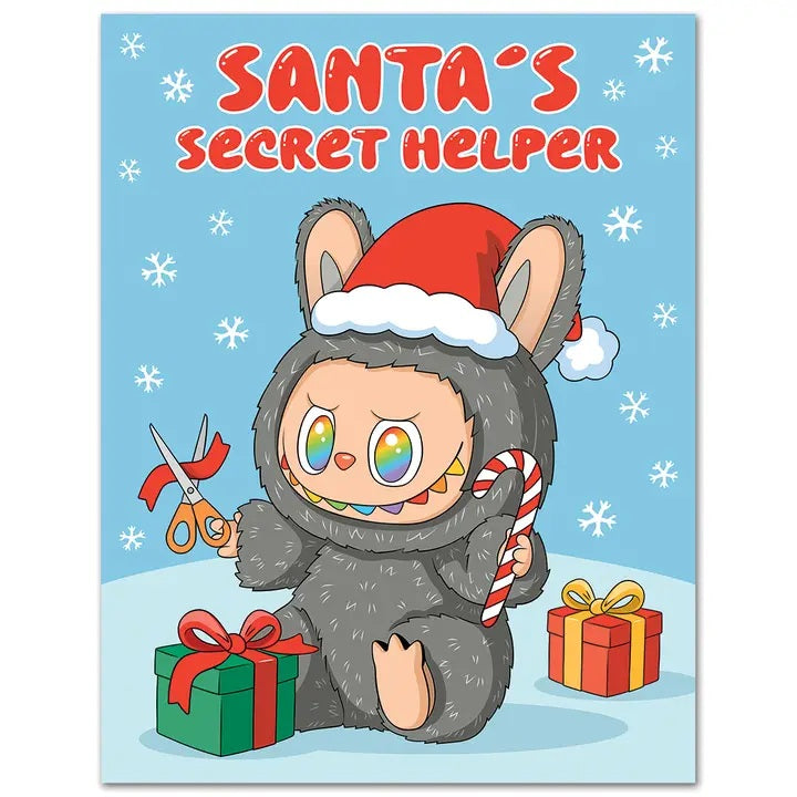 Card Santa's Secret Helper Labubu Christmas