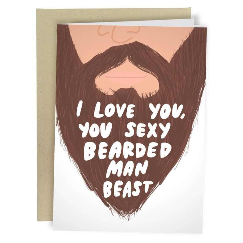 Card Sexy Bearded Man