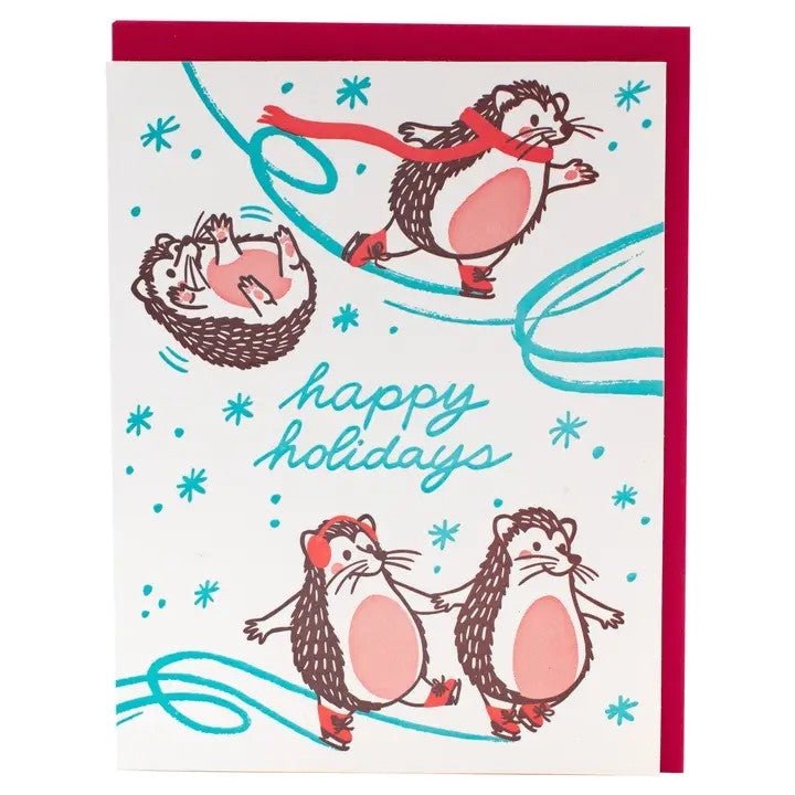 Card Skating Hedgehogs