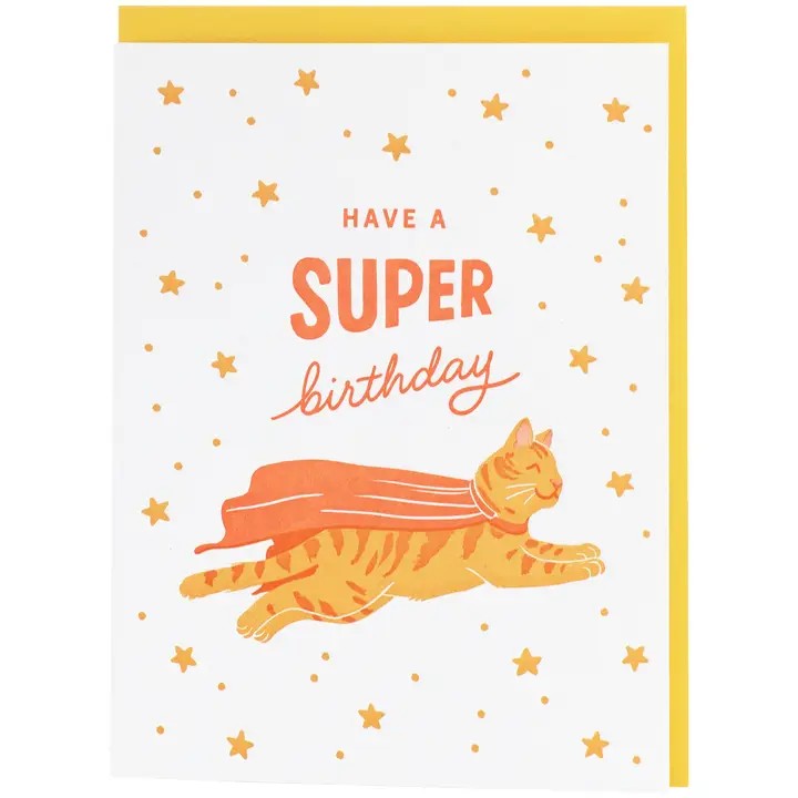 Card Super Cat Birthday