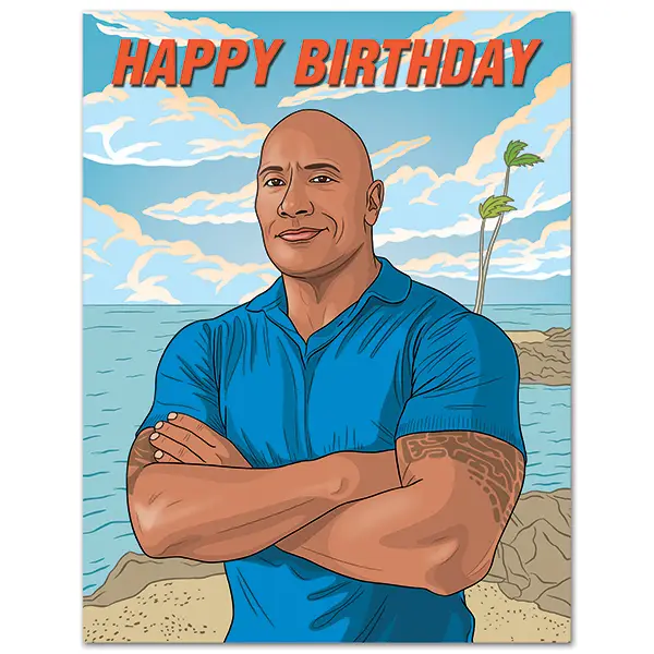 Card The Rock Happy Birthday