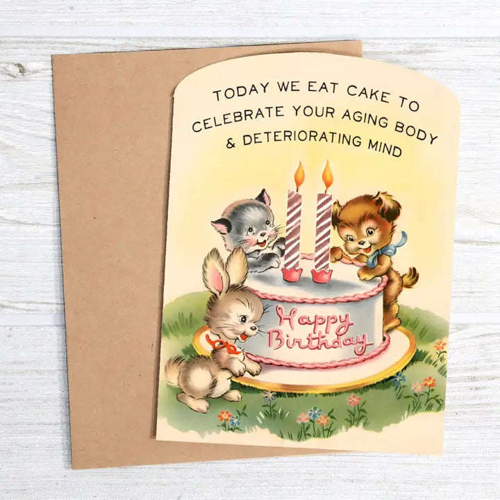 Card Today We Eat Cake Birthday
