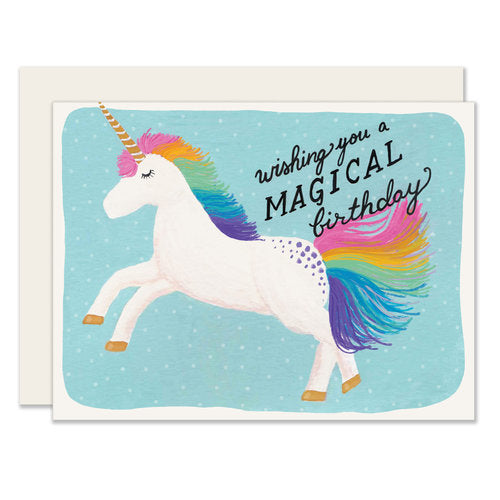 Card Unicorn Magical Birthday