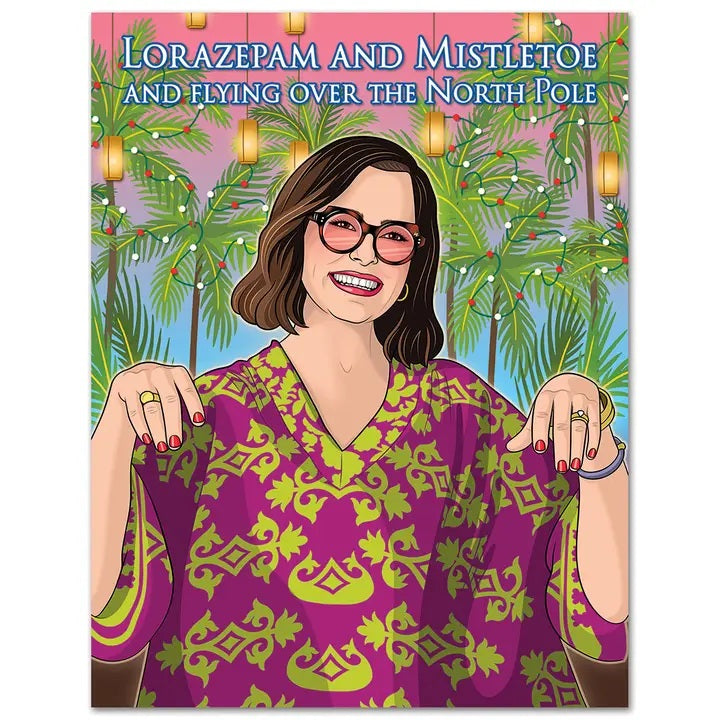 Card White Lotus Lorazepam And Mistletoe Christmas