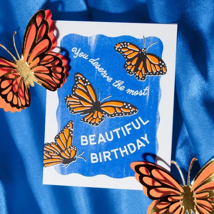 Card Beautiful Birthday Butterflies