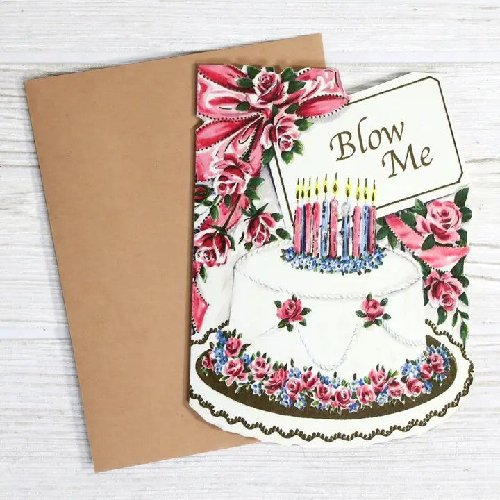 Card Blow Me Birthday