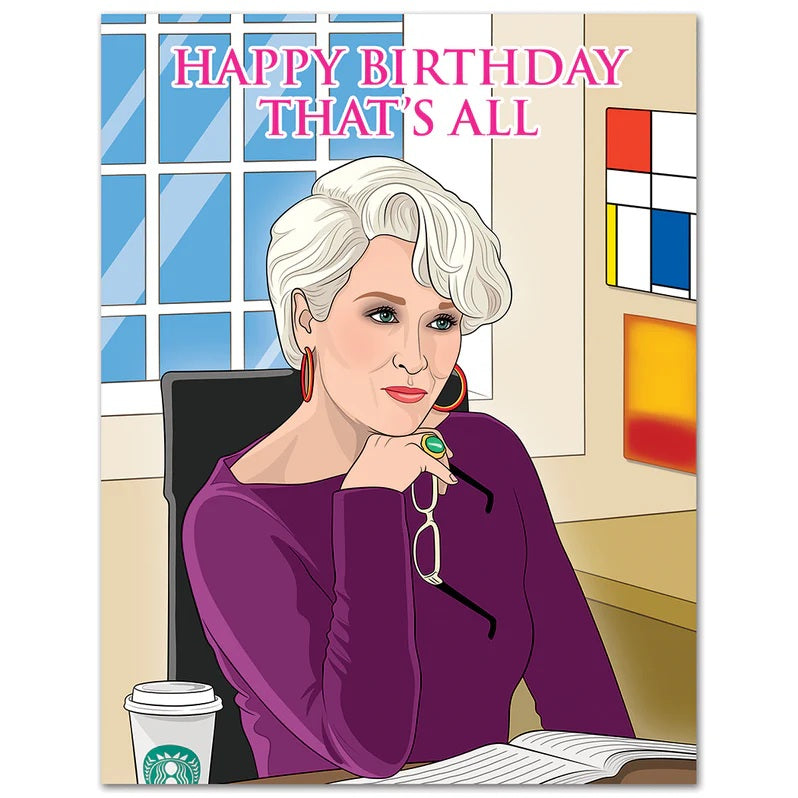 Card Devil Wears Prada Birthday