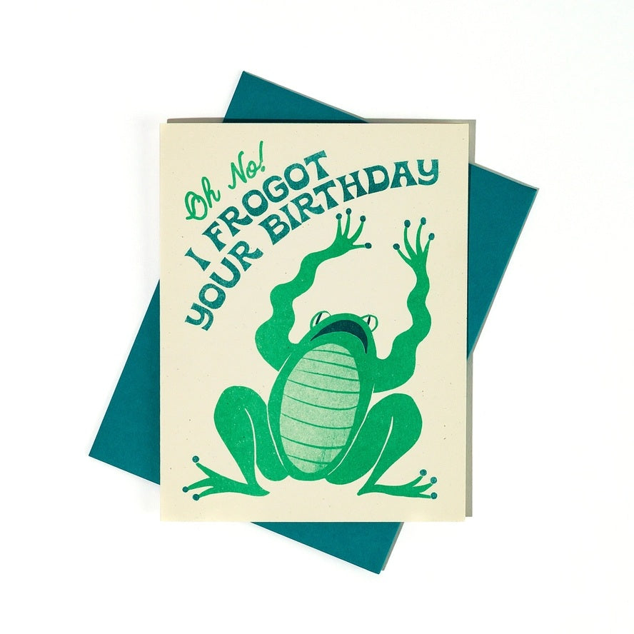 Card Frogot Your Birthday