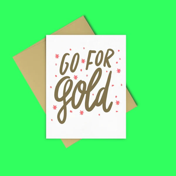 Card Go For Gold