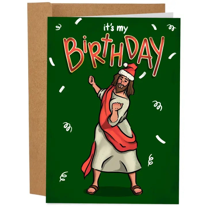 Card Jesus It's My Birthday Christmas