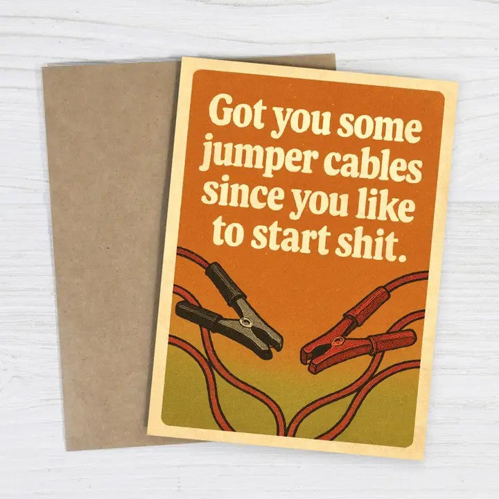 Card Jumper Cables Insult