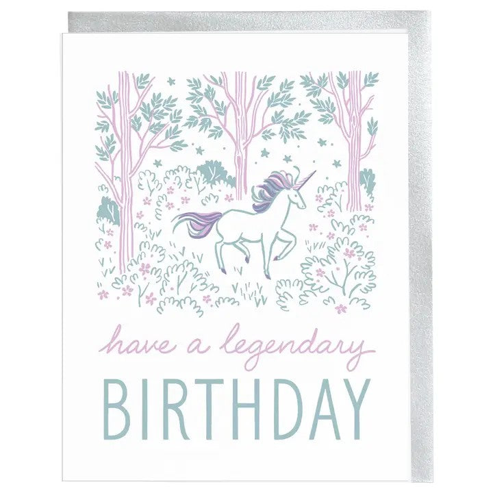 Card Legendary Unicorn Birthday